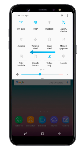 Panel de notificaciones