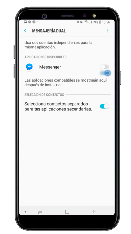 Activar mensajería dual