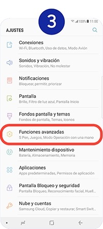Tocamos sobre "Funciones avanzadas"