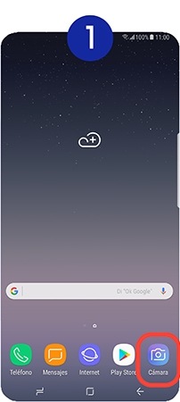 Accedemos a la cámara del dispositivo