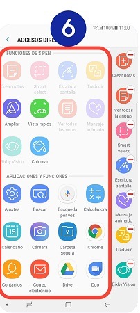Seleccionamos el acceso o los accesos que queremos añadir