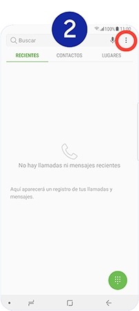 Tocamos en el icono de opciones, situado en la esquina superior derecha de la pantalla