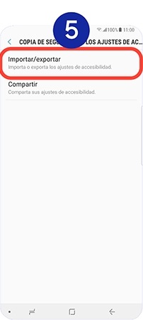 Presionamos en “Importar/exportar”