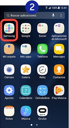 Entramos en la carpeta “Samsung’’