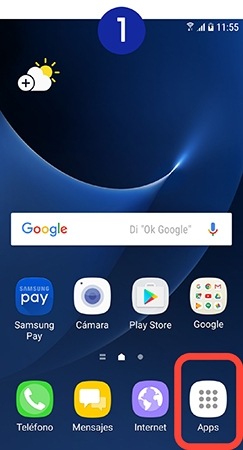 Accedemos a Apps