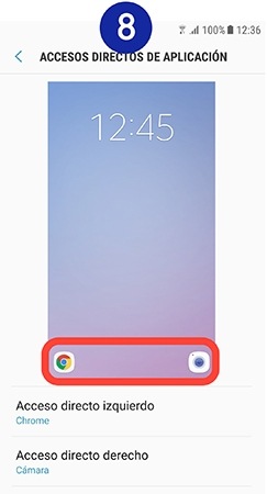 Una vez que la pantalla esté bloqueada, mantenemos presionado el icono de la aplicación que queremos abrir y, sin soltarlo, arrastramos el icono hacia arriba en diagonal