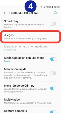 Presionamos en “Juegos”