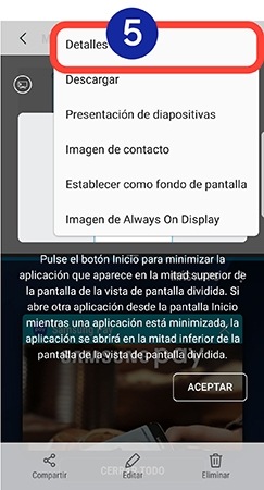 Pulsamos sobre Detalles