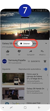 Pinchamos en “Detener”