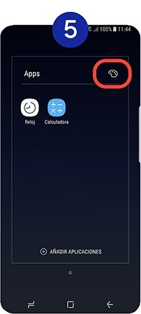 También podemos darle el color que queramos. Para ello, tocamos sobre el icono de la paleta de colores