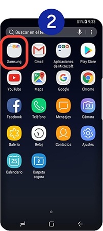 Entramos en la carpeta “Samsung”