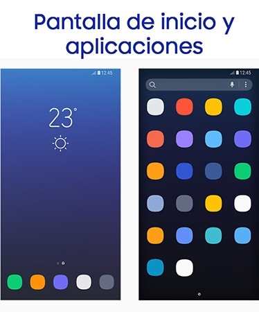 Pantalla de inicio y aplicaciones
