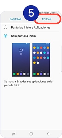 Presionamos en Aplicar