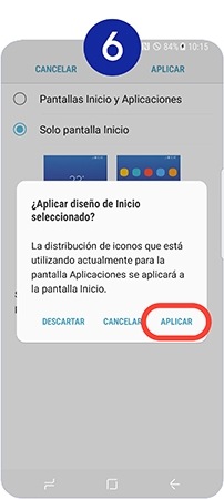 Por último, hacemos clic en Aplicar