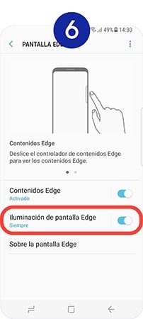 Apretamos sobre Iluminación de pantalla Edge