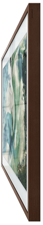 The Frame is upright and moves toward the wall showing that there’s hardly any gap between The Frame and the wall.