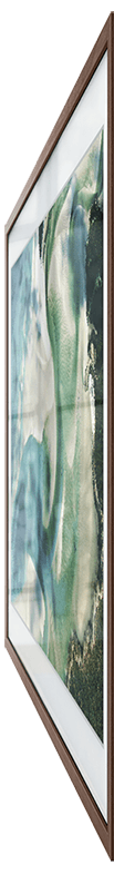 The Frame is upright and moves toward the wall showing that there’s hardly any gap between The Frame and the wall.