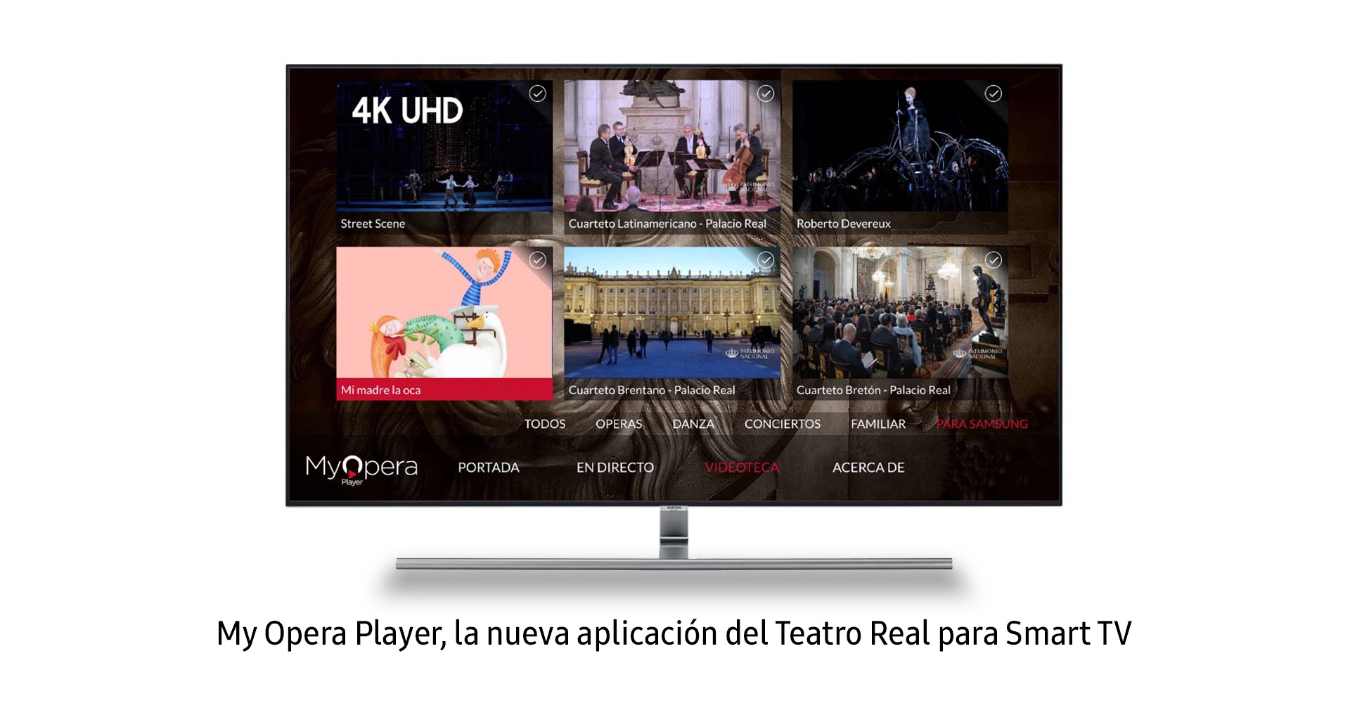 MyOpera Player. Nueva plataforma de vídeo del Teatro Real Conoce tu cultura, mejora tu futuro.La cultura nos inspira a cambiar el mundo