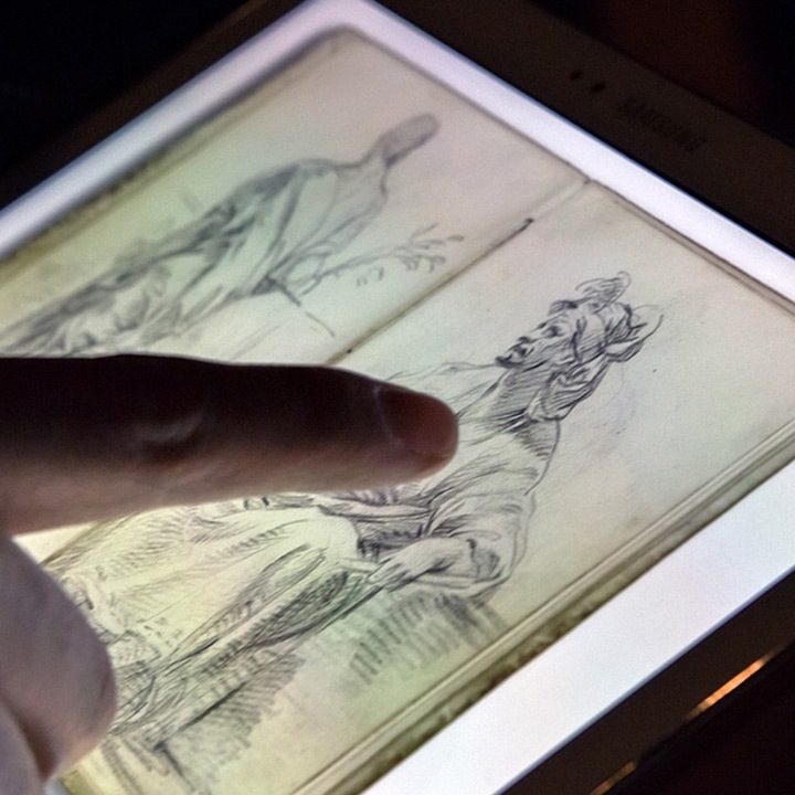 Roma en el bolsillo: hojear los cuadernos de dibujo de grandes artistas en una Tablet