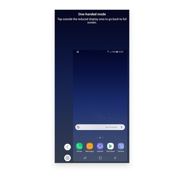 Android yhden käden toiminnot