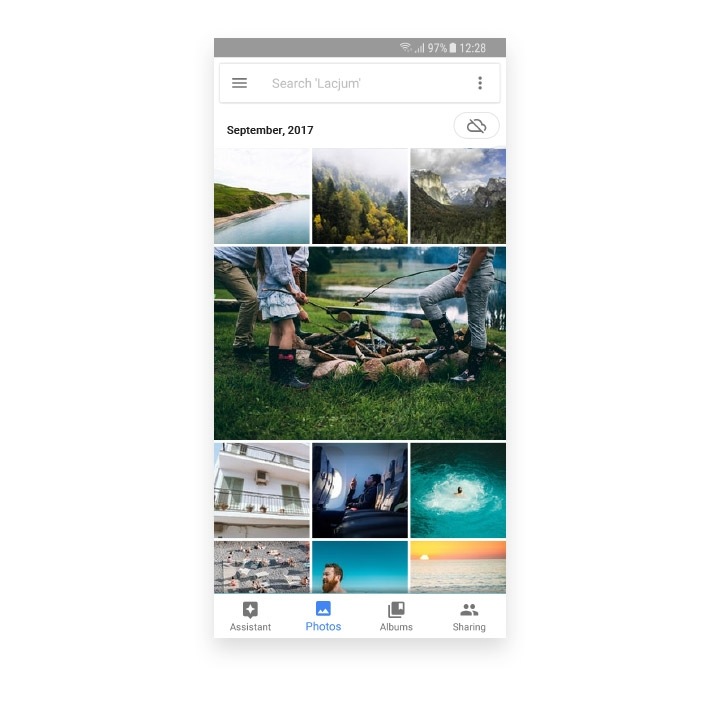 Photos-sovellus Androidille