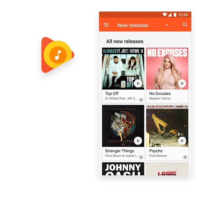 Streaming Google Play Music on Android