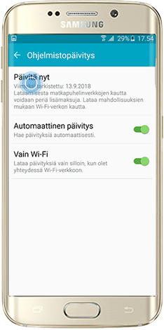 Valitse ”Päivitä nyt”