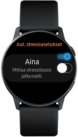 Ota Aina käyttöön siirtämällä valitsin oikealla