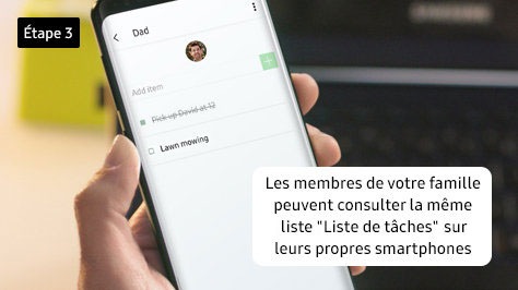 Étape 3. Les membres de votre famille peuvent consulter la même liste À Faire sur leurs propres smartphones