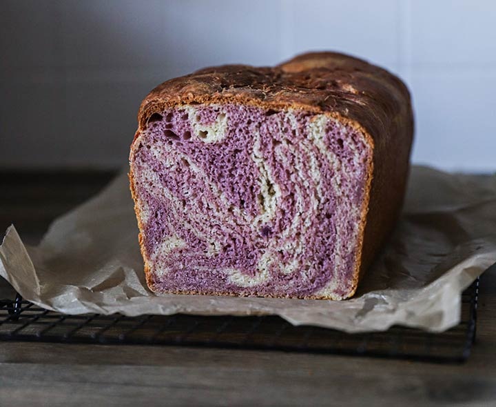 Recette pain brioché à la patate douce violette Recette pain brioché à la patate douce violette