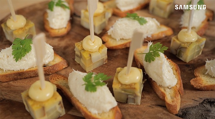 Recette Apéritif avec le four Dual cook steam™ Recette Apéritif avec le four Dual cook steam™