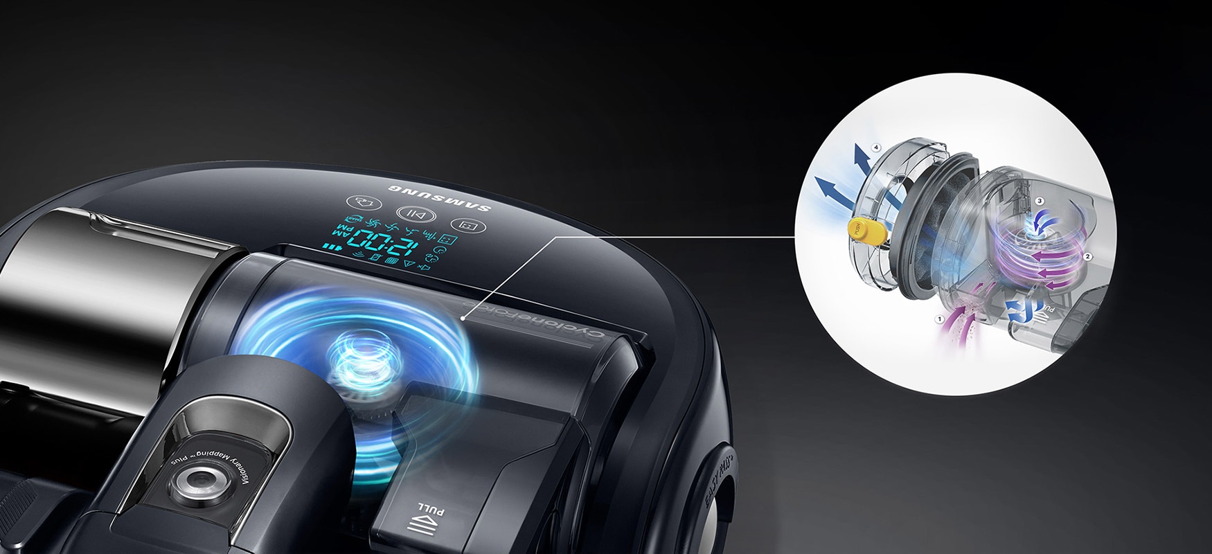 Un niveau d’aspiration 70 fois supérieure de l'aspirateur robot PowerBot™