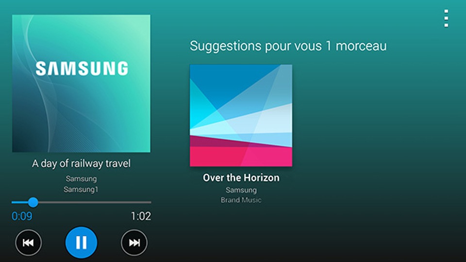 Le Samsung Galaxy S5 suggère de la musique suivant votre playlist d’enregistré dans votre Smartphone