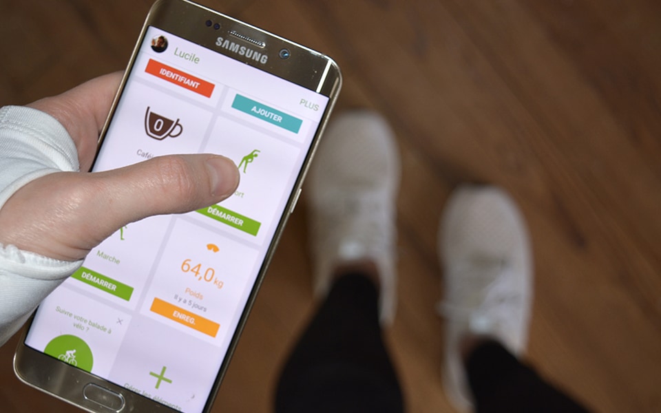 Application S Health sur smartphone Application S Health sur smartphone