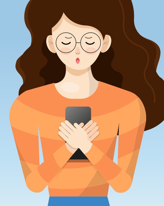 Vous avez fait tomber votre smartphone en allant au travail et l'écran semble être brisé. Que devez-vous faire ?
