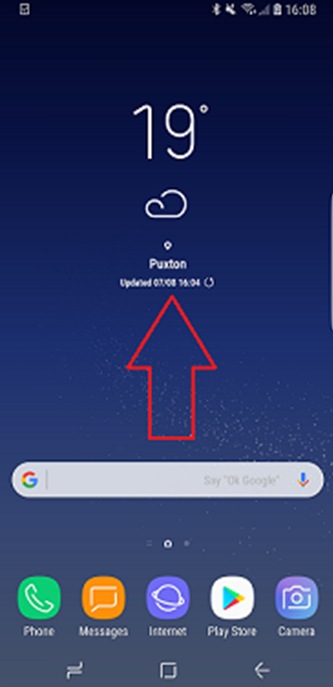 Sélectionnez l'écran des Applications