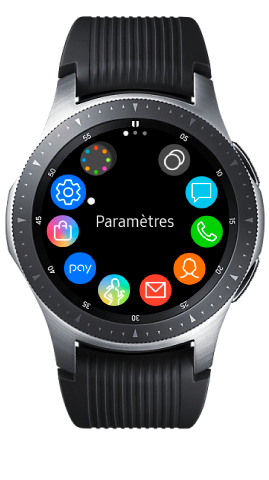 Appuyez sur paramètres