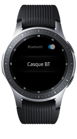 Appuyez sur casque BT