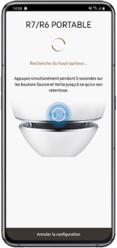 Si votre haut-parleur ne s’associe toujours pas, appuyez sur Ne clignote pas puis suivez les indications qui apparaissent à l’écran