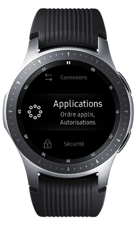 Appuyer sur applications