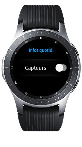 Faites glisser les capteurs pour activer l’application