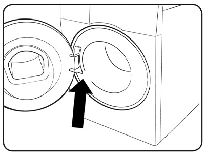 Joint de la porte du lave-linge endommagé