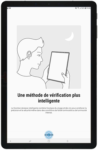 Appuyer sur Continuer