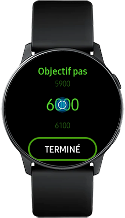 Définissez le nombre de pas ou d’étages