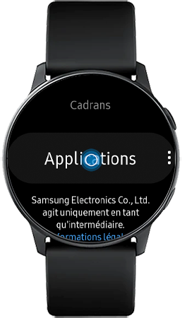 Allez dans Galaxy Store et sélectionnez Applications