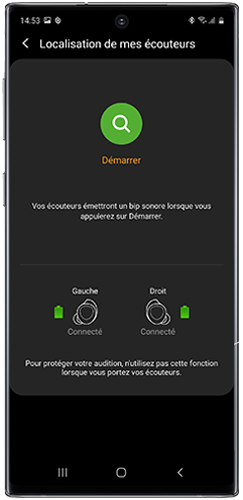 Localiser vos Galaxy Buds grâce à l’application Galaxy Wearable