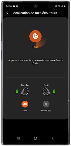 Localiser vos Galaxy Buds grâce à l’application Galaxy Wearable