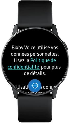 Confirmez avec la flèche