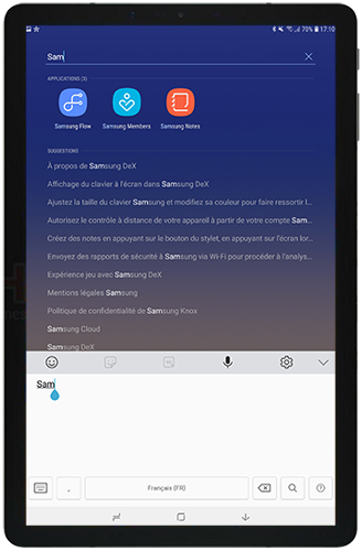 Saisie du S Pen converti en texte