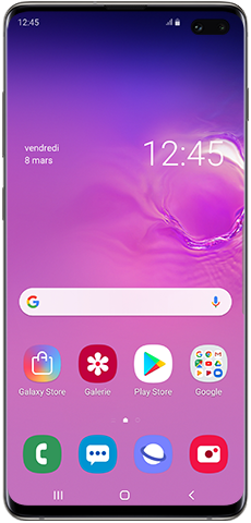 Accueil du S10 version Android 9.0